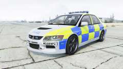 Mitsubishi Lancer Evolution VIII British Police для GTA 5